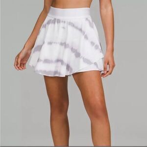 Lululemon Court Rival HR Long Tie Dye Skirt Athletic Workout Tennis Pickle Ball